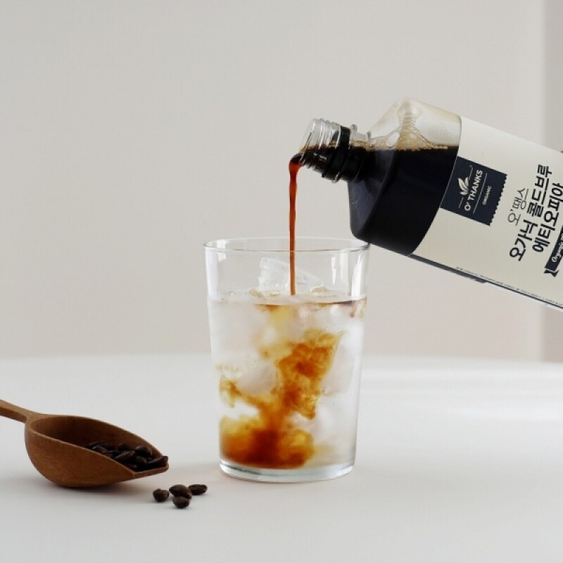 오땡스,(1+1) 오땡스 유기농 콜드브루 더치커피 아메리카노 원액 액상 커피 (1000ml x 2개, 교차 구매 가능)