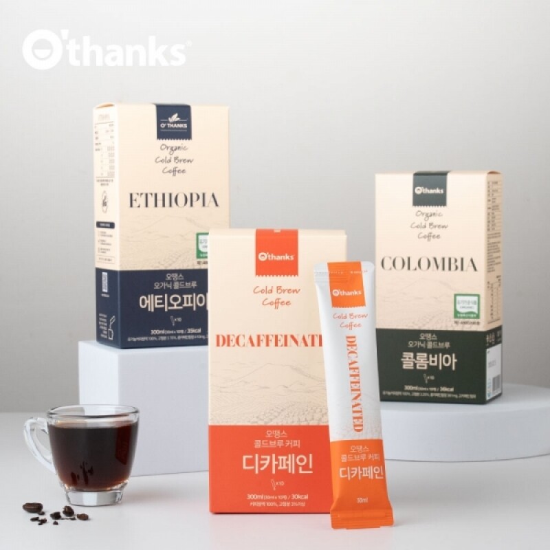 오땡스,오땡스 오가닉 콜드브루 스틱 커피 300ml (30mlx10입)